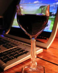 wine and computer
