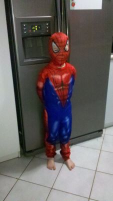 Ethan *LOVES* Spiderman!